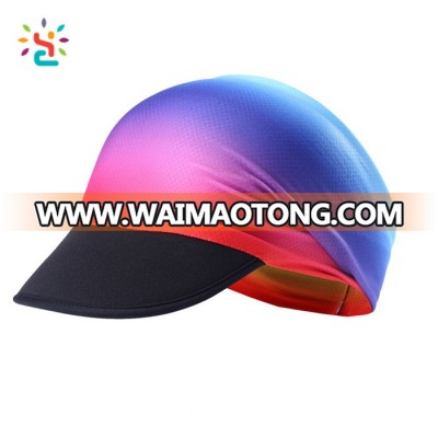 Custom Elastic Band Hair Visor Cap Folding Dry Fit Digital Printing Iridescence Candy Color GYM Performance Hats