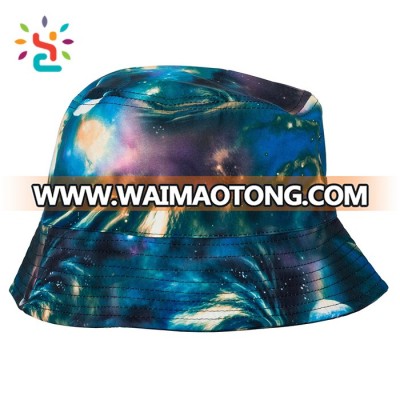 Custom PU galaxy bucket hat wholesale girls women plain fishing cap China manufacturer