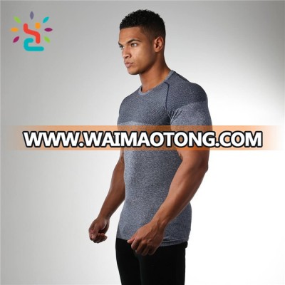 Gym Wear Cool Mens Seamless Dry Fit Fabric Sportswear T Shirt New Model Men's T-shirt