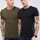 Wholesale Plain 95% Cotton 5% Elastane T Shirt Sports Muscle Fit Custom Print T Shirt Mens Tee shirts